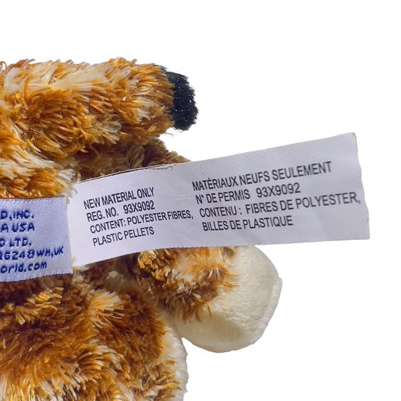 Aurora Gigi Giraffe Plush Beanbag Brown Mini Stuffed Animal 9" Toy - Picture 13 of 13